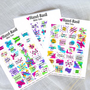 Printable Bible tabs digital download