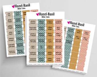 Boho Printable Bible Tabs