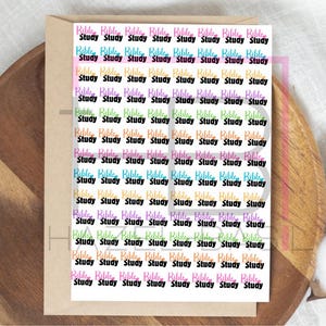 Bible study planner sticker digital download
