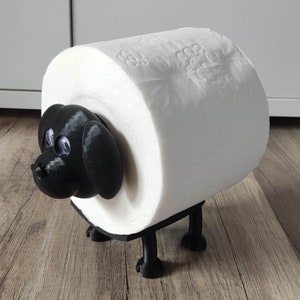 Wuffy der Toilettenhund - Toilettenpapierhalter Schaf Toilettenpapier Klopapierhalter Klorollenhalter WC