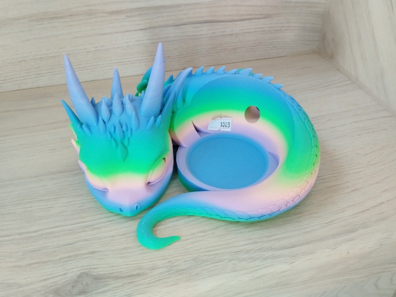 Dragon Stand for Alexa Echo Dot 4 and 5 ingenious design Rainbow 1003 Matt