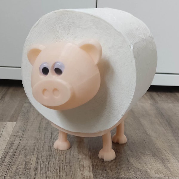 Mr. Piggy the toilet pig - toilet paper holder sheep toilet paper toilet paper holder toilet roll holder toilet