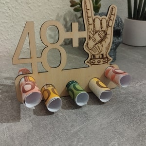 Geldgeschenk runder Geburtstag 20 30 40 50 60 70 80 90 Heavy Metal Rock Music