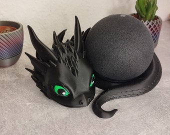 Drache Stand für Alexa Echo Dot 4 und 5 - geniales Design - einfarbig