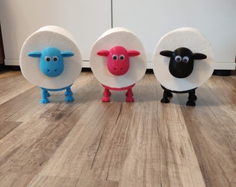 NEW the toilet sheep - toilet paper holder sheep toilet paper toilet paper holder toilet roll holder toilet - now also colorful or as a set