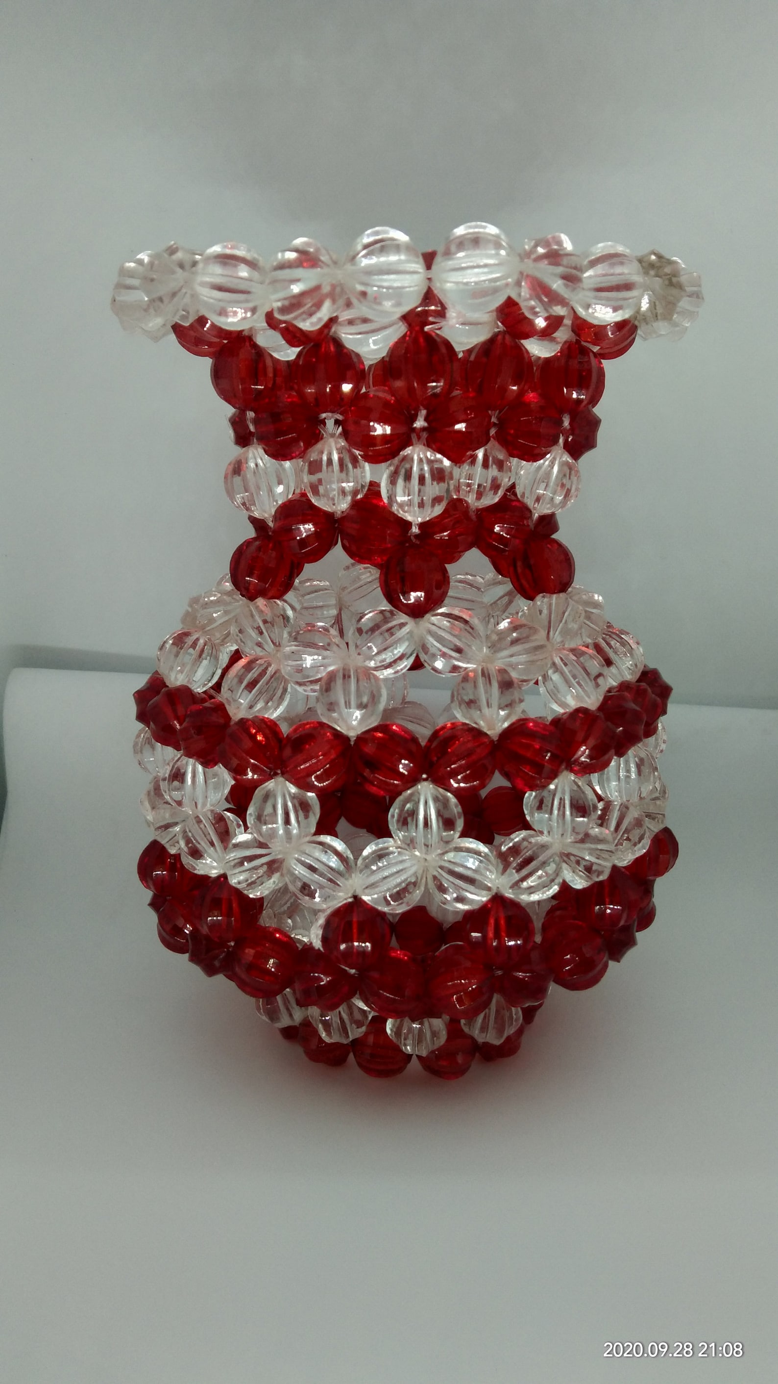 CraftNcraftcreations Style Vase crystal acrylic beaded flower Etsy