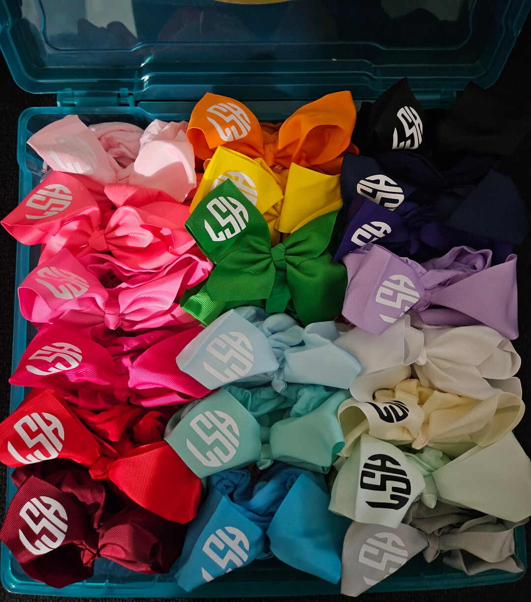Monogrammed Bow Boxes - Etsy