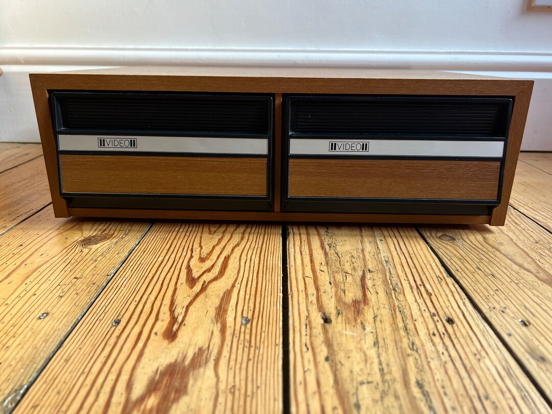 Vintage Video Cassette Storage Drawers 24 Capacity VHS Etsy UK