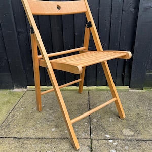 Ikea Terje Beech Wood Folding Slatted Chair - Etsy