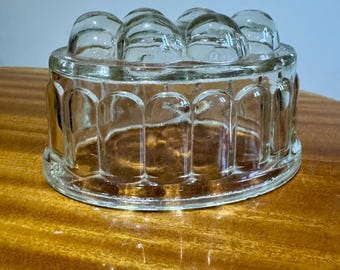 Vintage Glass Jelly Mould Traditional Original
