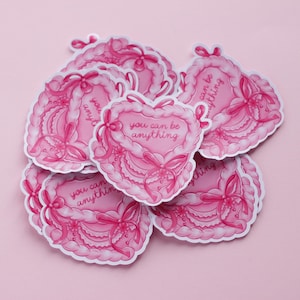 Pegatina de cita, pegatina de amor propio, amor propio, pastel, pegatina del planificador, pegatinas del diario, pegatinas lindas portátil, ilustración, regalo