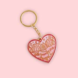 Frauen Schlüsselanhänger, Emaille Schlüsselanhänger, Frauen Power Schlüsselanhänger, Herz Schlüsselanhänger, Emaille Charm, Emaille Schlüsselanhänger, Geschenk für Freundin, Taschenanhänger