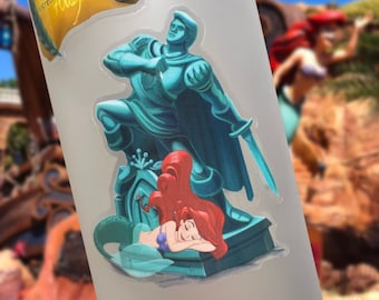 Little Mermaid Sticker: Ariel and Eric, Waterproof Vinyl Decal