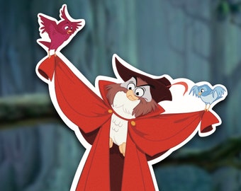 Sleeping Beauty Owl Sticker – Waterproof Vinyl Disney Decal