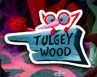 Tulgey Wood Sticker: Alice in Wonderland Inspired Waterproof Vinyl Decal