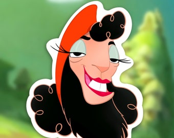 Emperor's New Groove Kuzco Sticker | Hand-Drawn Disney Vinyl Decal | Waterproof Llama Planner Sticker