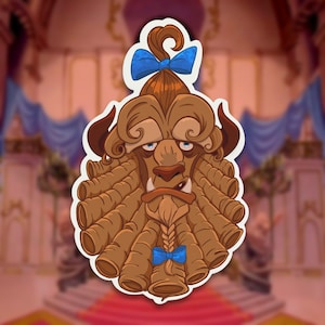 Beast Sticker | Waterproof Vinyl Decal | Disney Princess Belle | Beauty and the Beast Gift