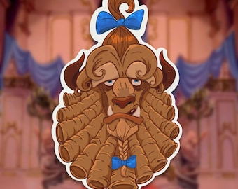 Beast Sticker | Waterproof Vinyl Decal | Disney Princess Belle | Beauty and the Beast Gift