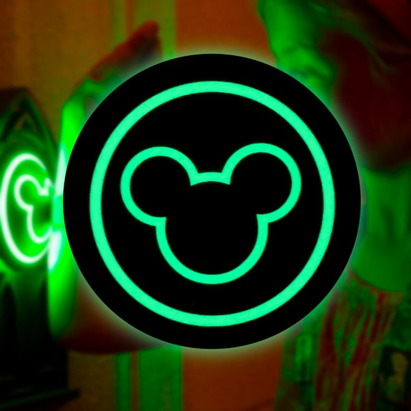 Magic Band Reader Glowing Sticker | Glow In The Dark Vinyl | Waterproof Disney Vacation Decal