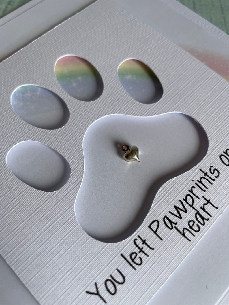 Pet Condolence Card | Rainbow Bridge Pet Loss Card | Furbaby Loss | Pet ...