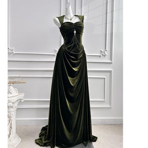emerald green and gold prom dresses Emerald Green Mermaid Prom Dress