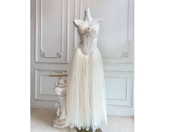 wedding dresses with corsets tops ZHOE 3D Flower lace Dress Corset Top S / A-line No Tag Banana Republic sheer bodice Structure Color:Royal Sapphire Refresh Your Closet 2026-07-01 :: Dresses