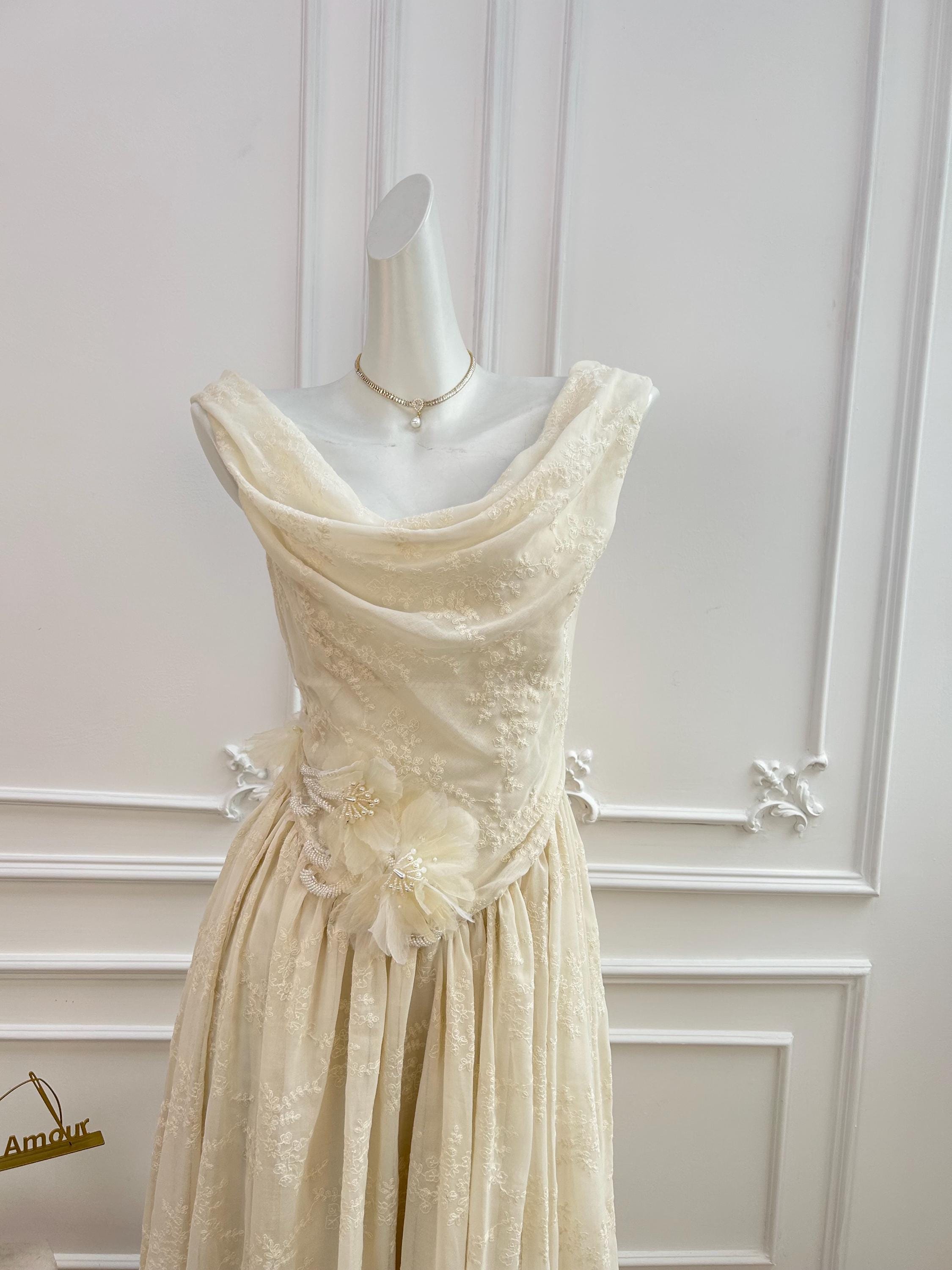 Cream Vintage Dress