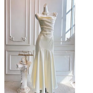 Handmade beading wedding prom dress