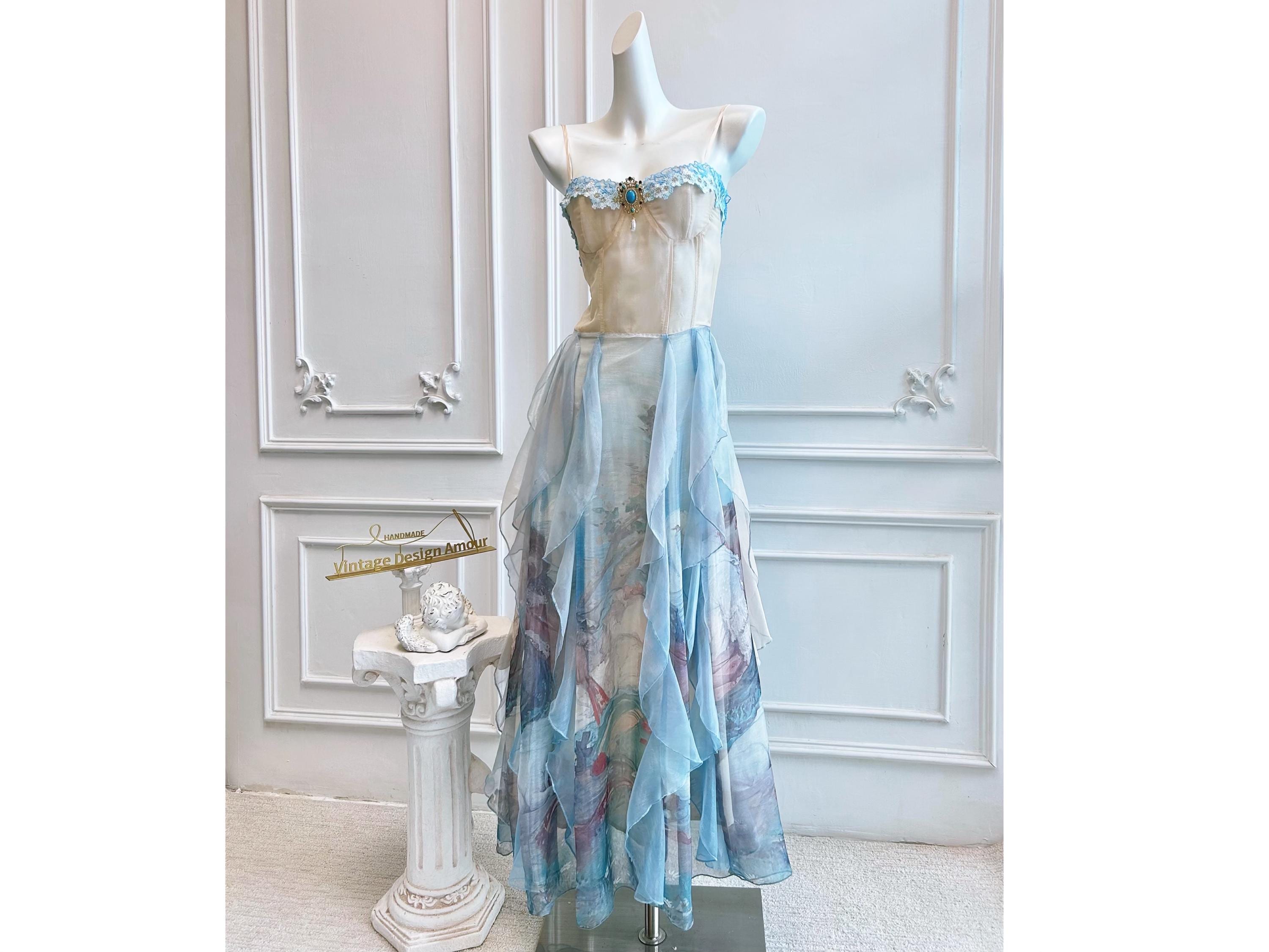 strapless open back dress Reef Ocean Maxi Dress
