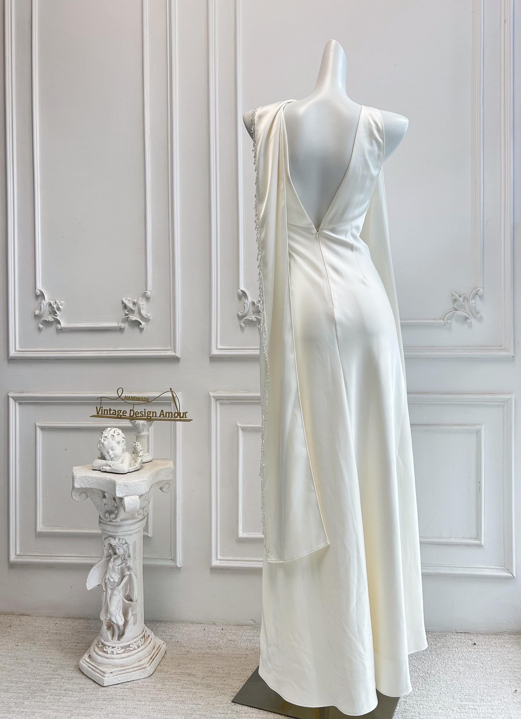 ivory satin ribbon for wedding dress Ivory Ribbon Reception Wedding Dress