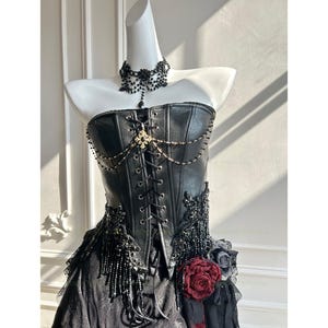Black Corset - Enchanted Gothic Princess Vibes