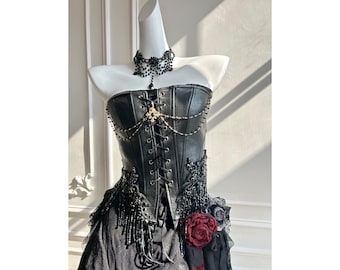 Black Corset - Enchanted Gothic Princess Vibes