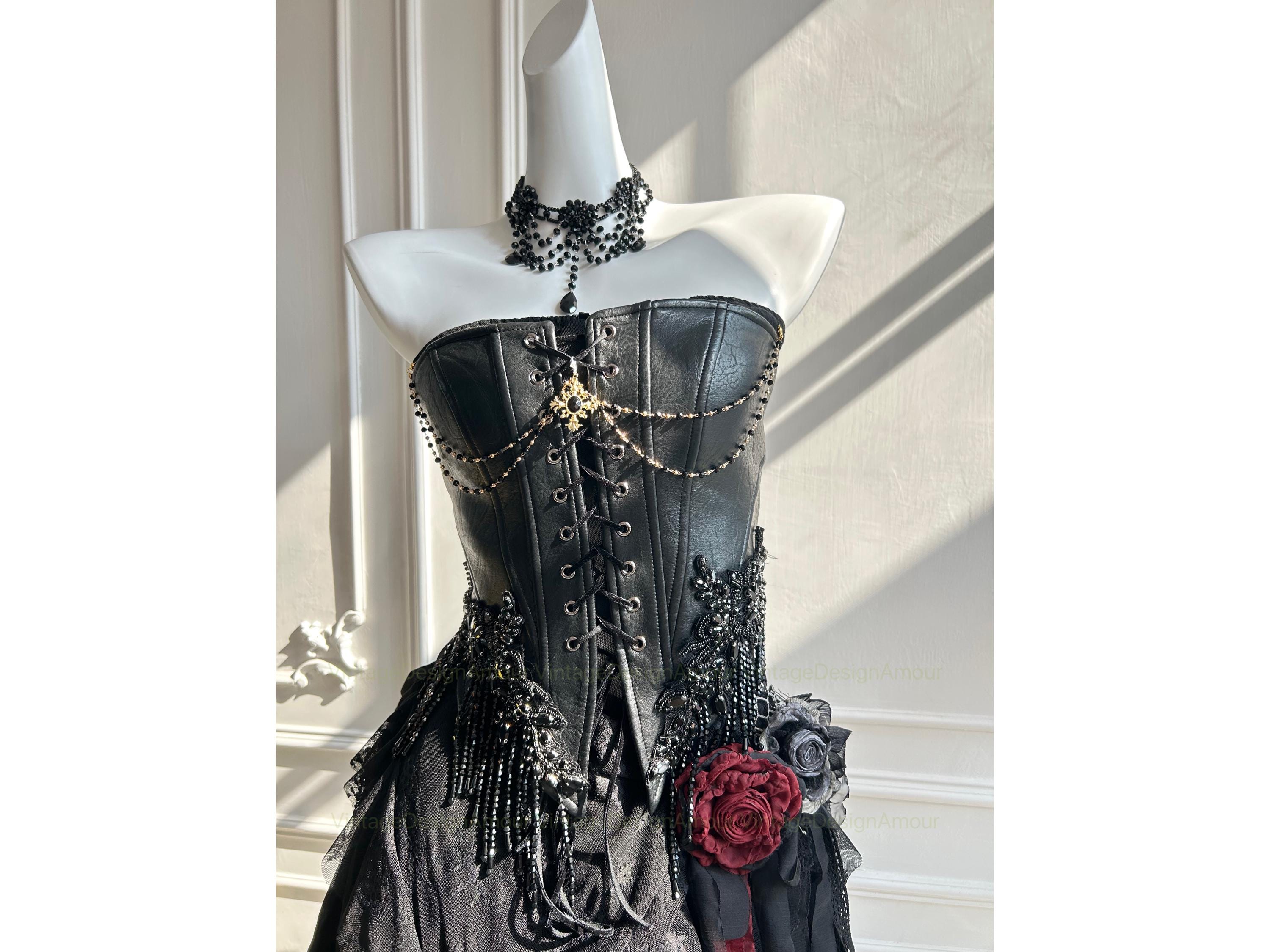 Black Tattered Dress - Etsy
