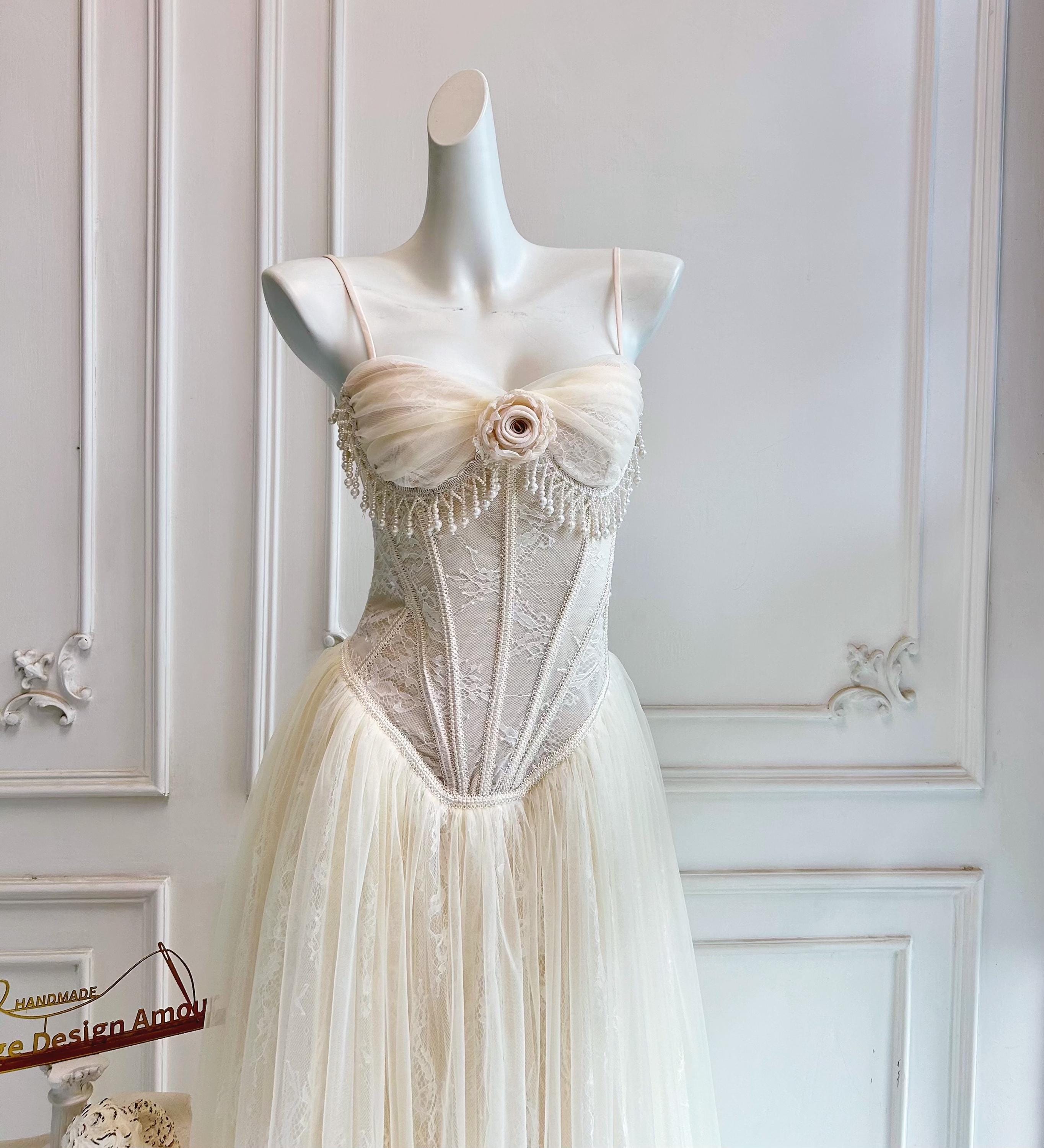 crochet back wedding dress Franklin the “Lilah” Size:US 22W Reg-Price Milena One Shoulder Crepe