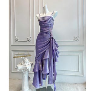 Handmade beading greece goddess mermaid prom dress