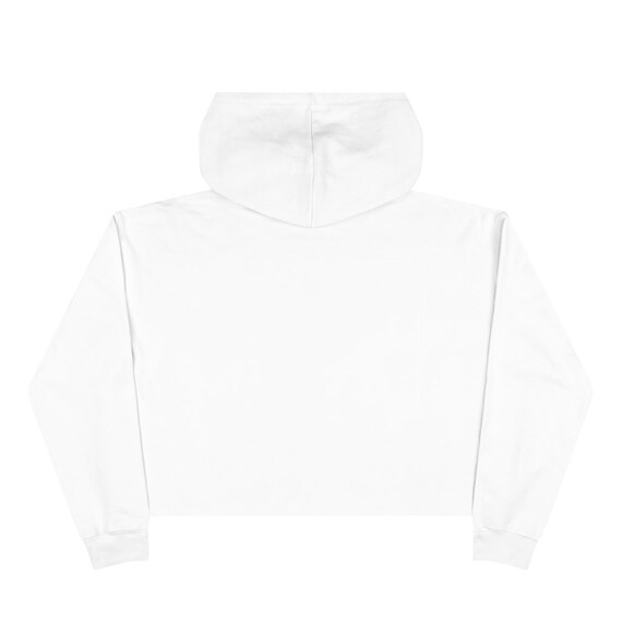 Girls white online cropped hoodie