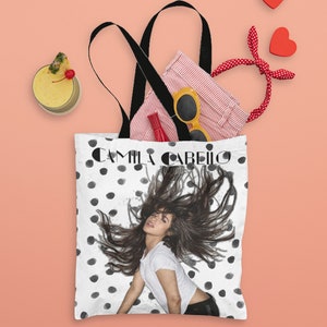 Camila Cabello tote bag Perfect gift for her Creative presents Friendship gift Eco friendly bag Cute gift for friend Birthday gift image 1