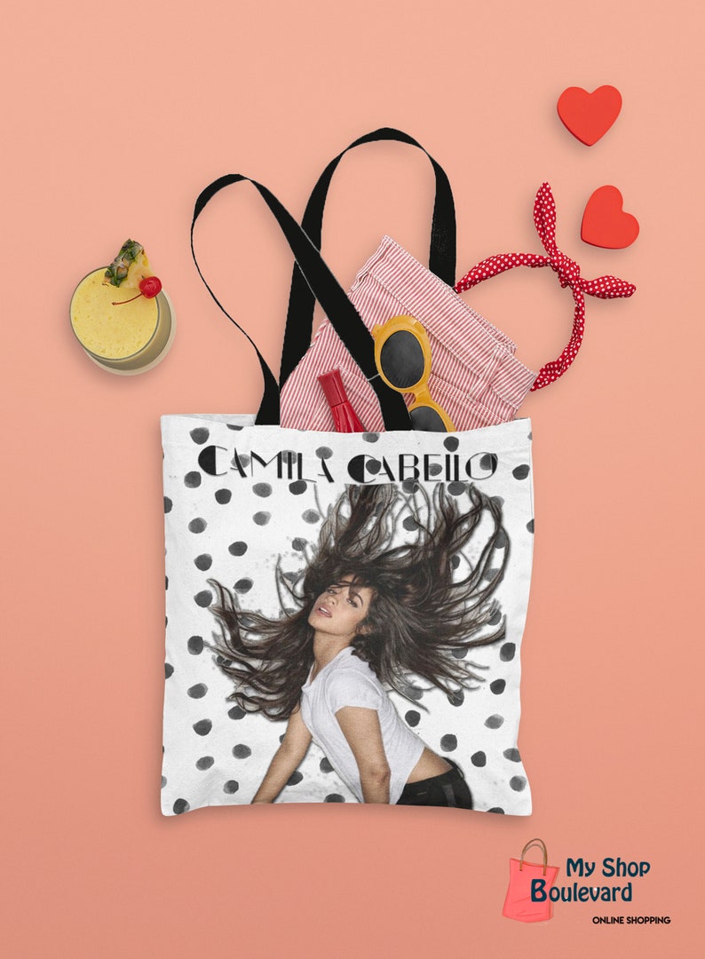 Camila Cabello tote bag Perfect gift for her Creative presents Friendship gift Eco friendly bag Cute gift for friend Birthday gift image 1