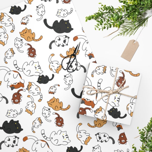 Cat Wrapping Paper - Etsy