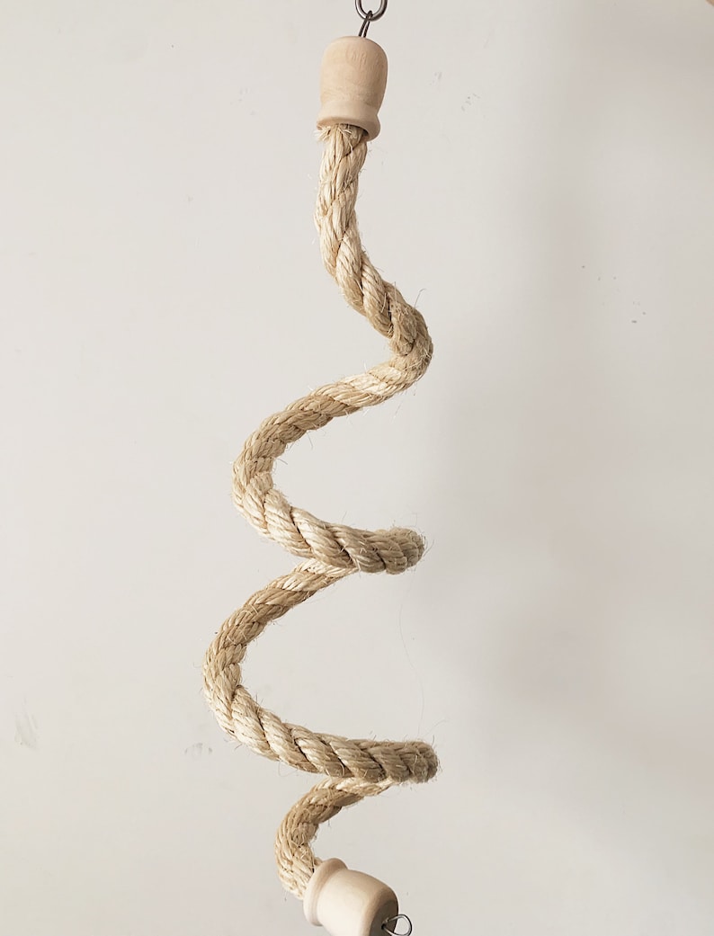 Natural Sisal Rope Pet Bird Boing Rope Perch for Small to Etsy