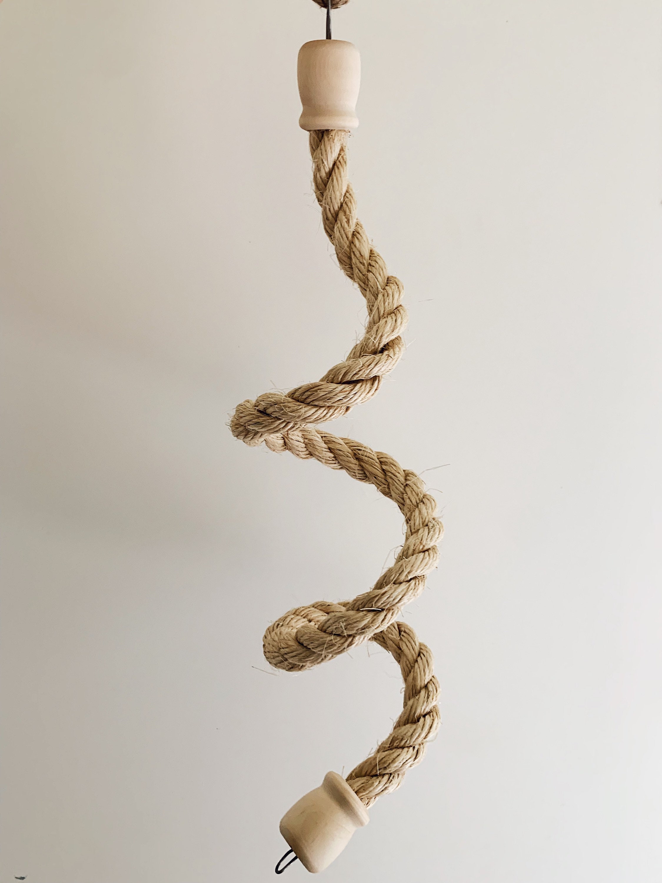 Natural Sisal Rope Pet Bird Boing - Rope Perch for Small to Medium Size ...