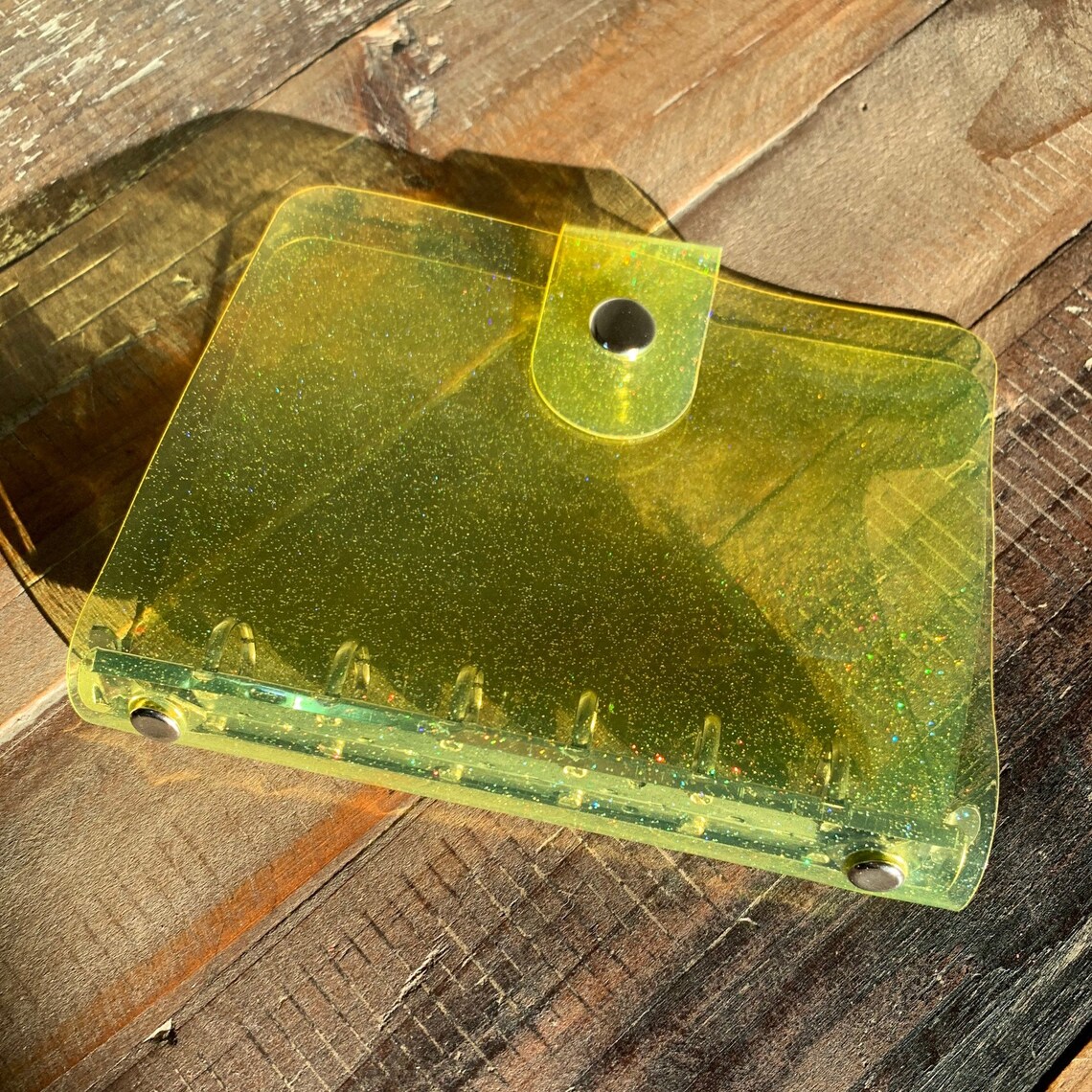 Glitter Personal Size Neon A7 Binder Budget Book Cash Etsy