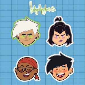 Danny Phantom--Sam, Tucker, Danny and Phantom 4 set