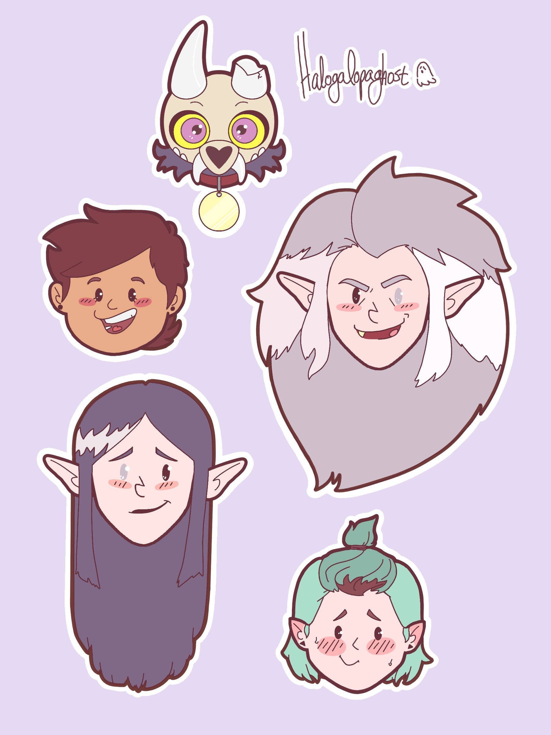 The Owl House Characters Sticker Sheet