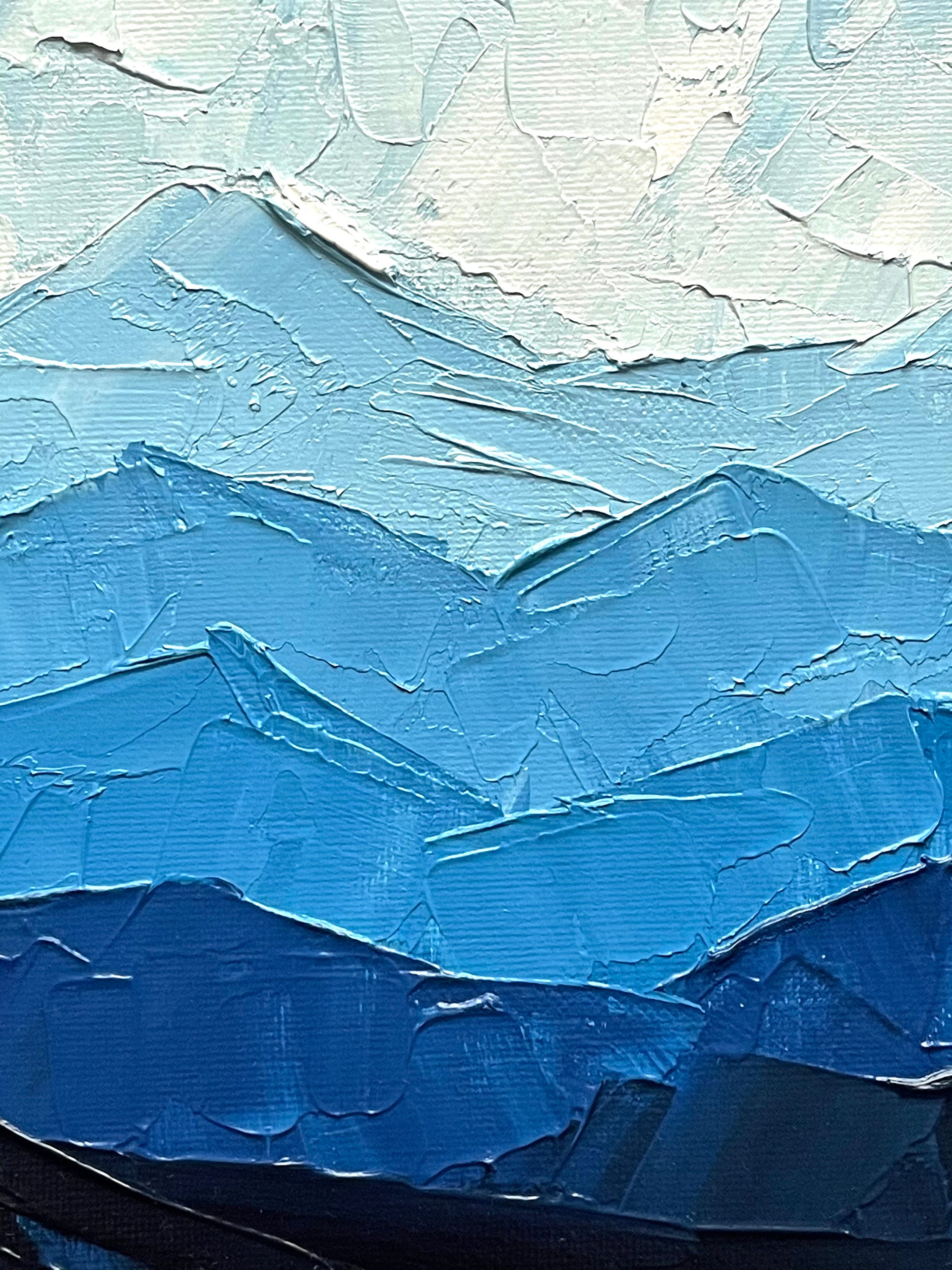 Printable painting Mountain painting Mountain printable | Etsy