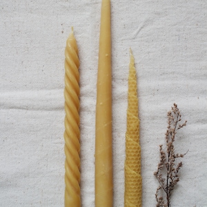 Table candles beeswax candles