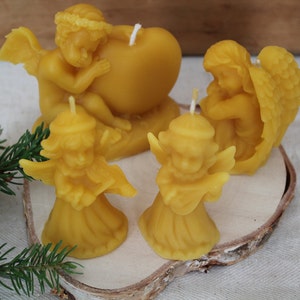 Beeswax candles, handmade candles, organic candles, cast candles