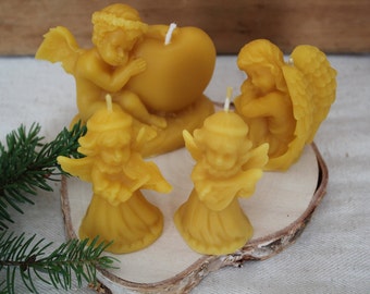 Beeswax candles, handmade candles, organic candles, cast candles