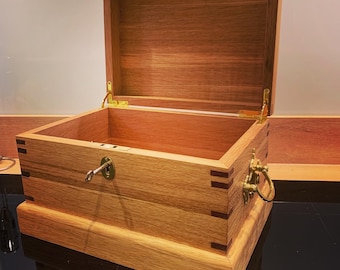 Oak Box with secret drawer- made to order - message me BEFORE PLACING ORDER