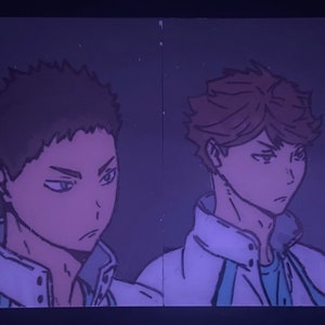 Forever friends: anime glass paintings
